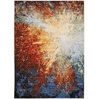 5'6" x 8' Red Flare Rectangle Rug