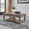 Libby Americana Farmhouse Rectangular Cocktail Table