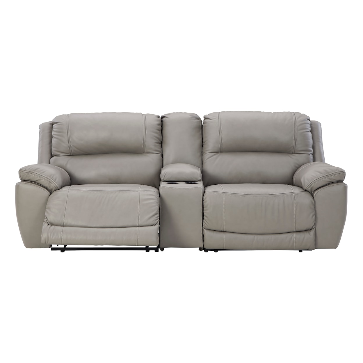 Signature Design by Ashley Dunleith Power Reclining Sectional Loveseat