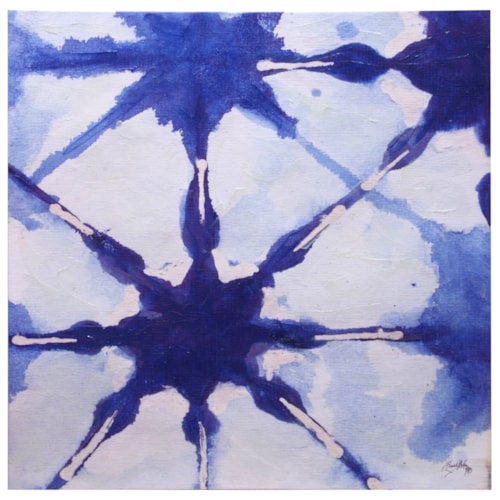 Hand Painted Contemporary Canvas with Acrylic Print
