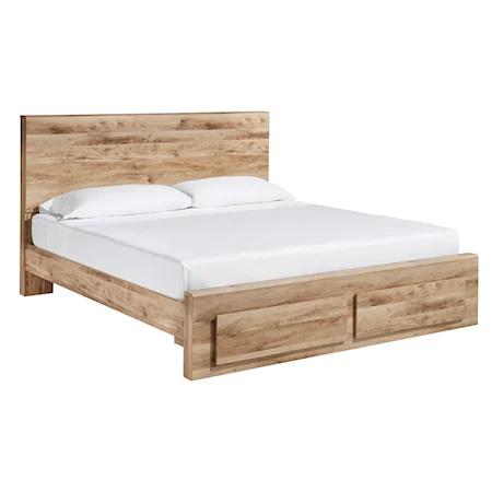 King Panel Storage Bed