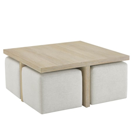 Cocktail Table with Ottomans