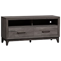 Contemporary 47 Inch TV Console in Driftwood Gray Finish