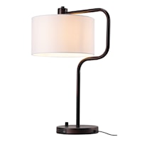 Contemporary Table Lamp with USB Port