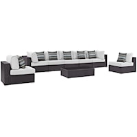 8 Piece Outdoor Patio Sectional Set