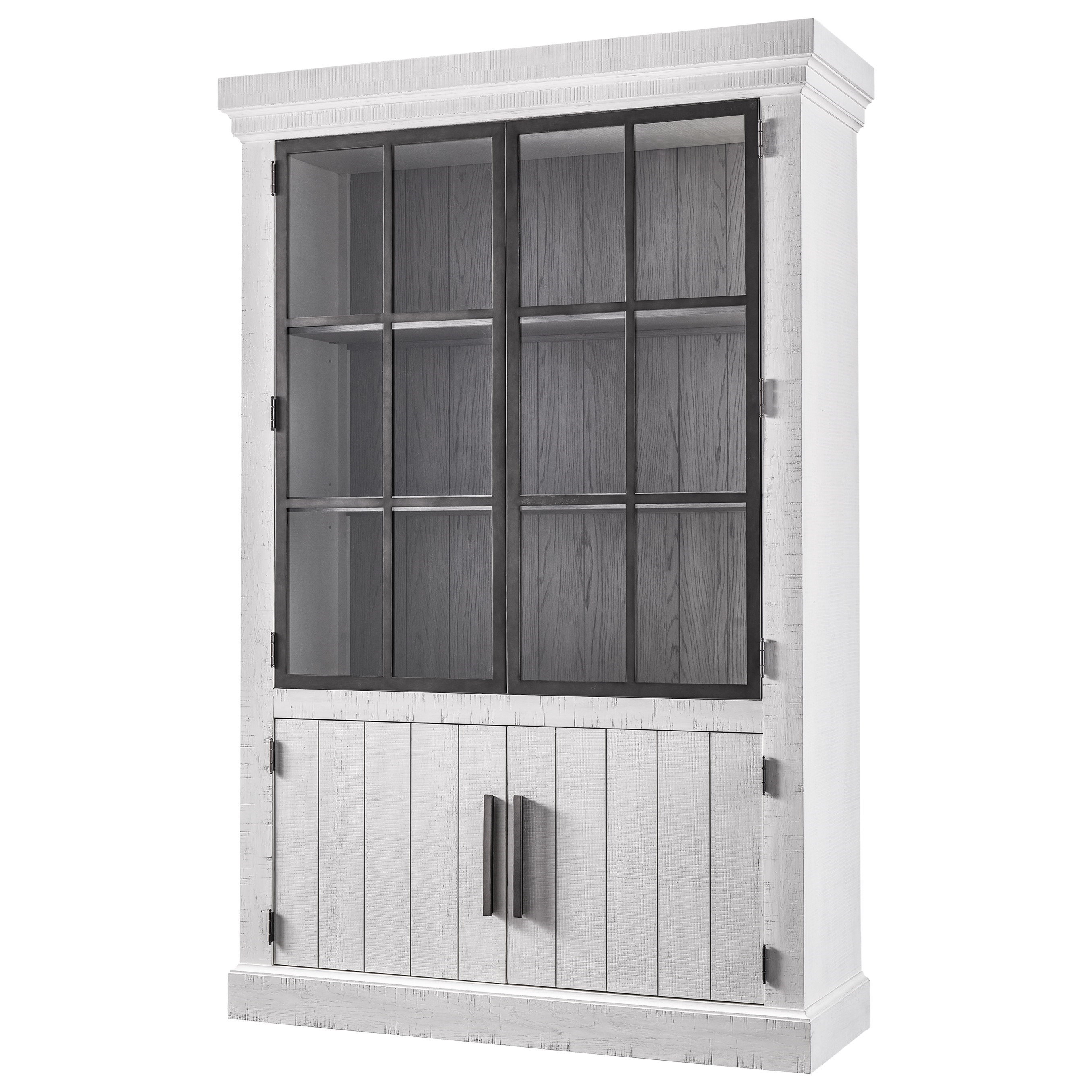 Franklyn lighted console curio deals cabinet canora grey