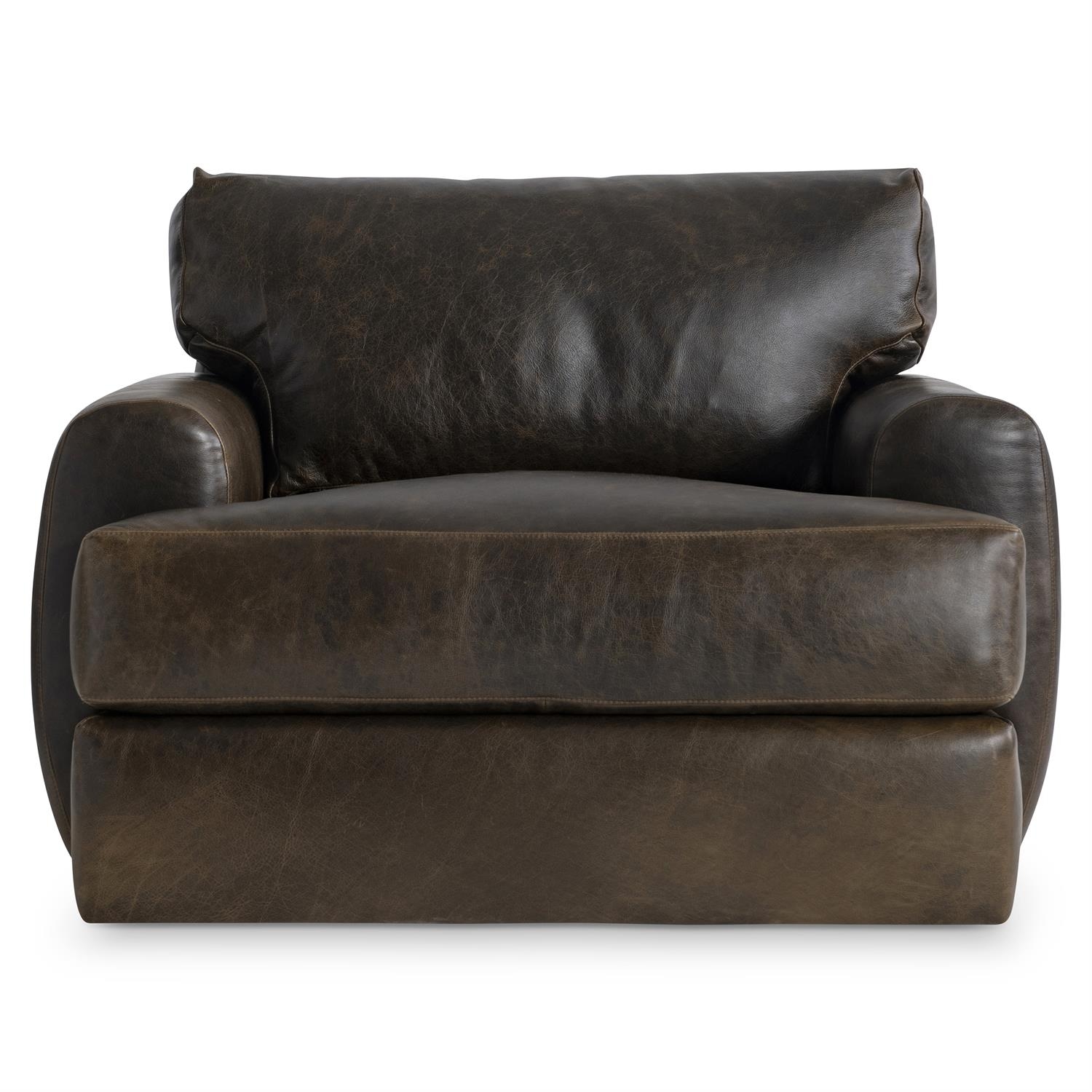 Bernhardt Bernhardt Living Cameron Leather Swivel Chair