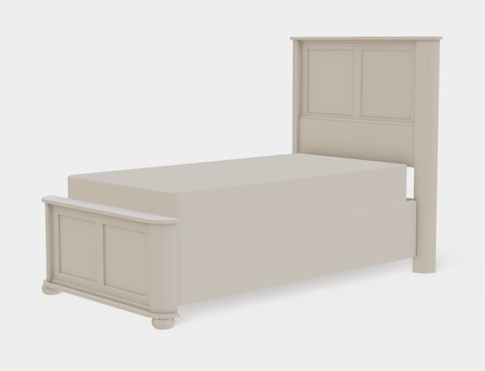 Twin XL Panel Bed Left Drawerside