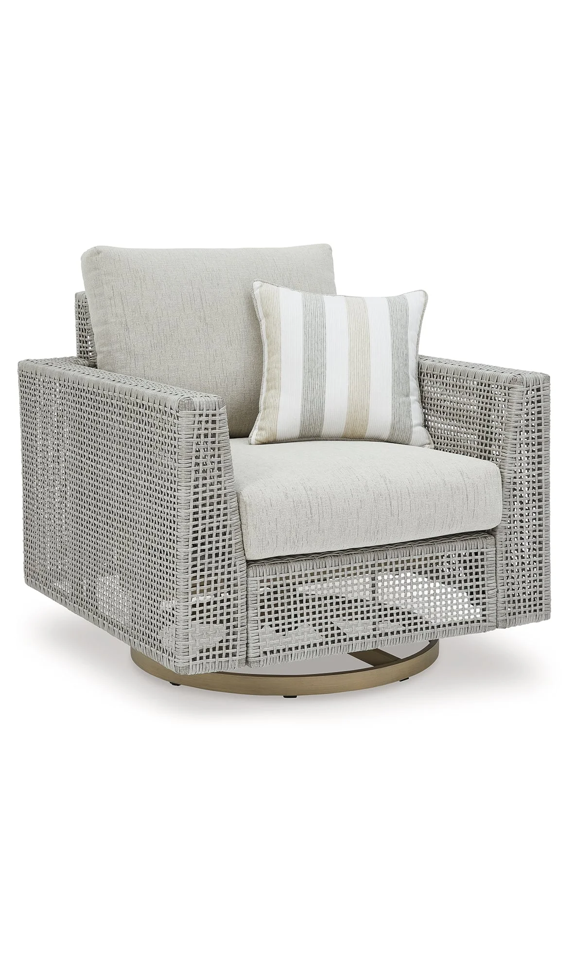 Signature Design by Ashley Seton Creek P798821 Outdoor Swivel Lounge