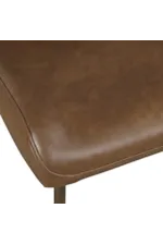 Jofran Easley Rustic Upholstered Dining Chair with Metal Legs