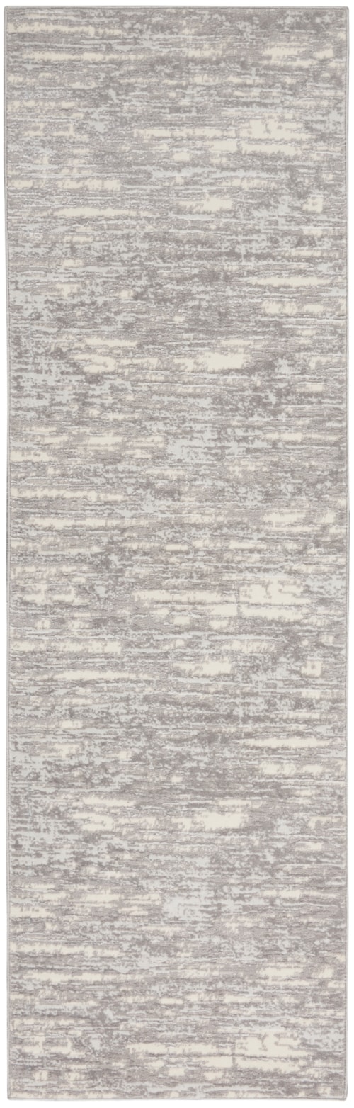 2'3" x 7'3 Grey/Beige Runner Rug