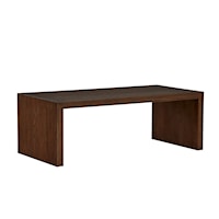 Contemporary Rectangular Coffee Table with Casters