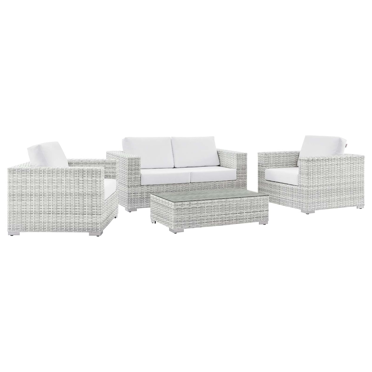 Modway Convene Outdoor 4-Piece Patio Set