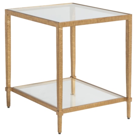 Claret Rectangular End Table