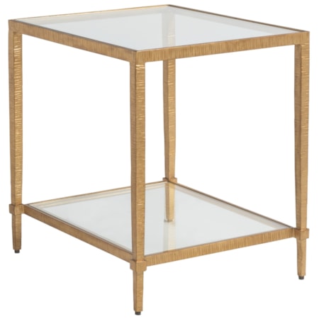 Claret Rectangular End Table