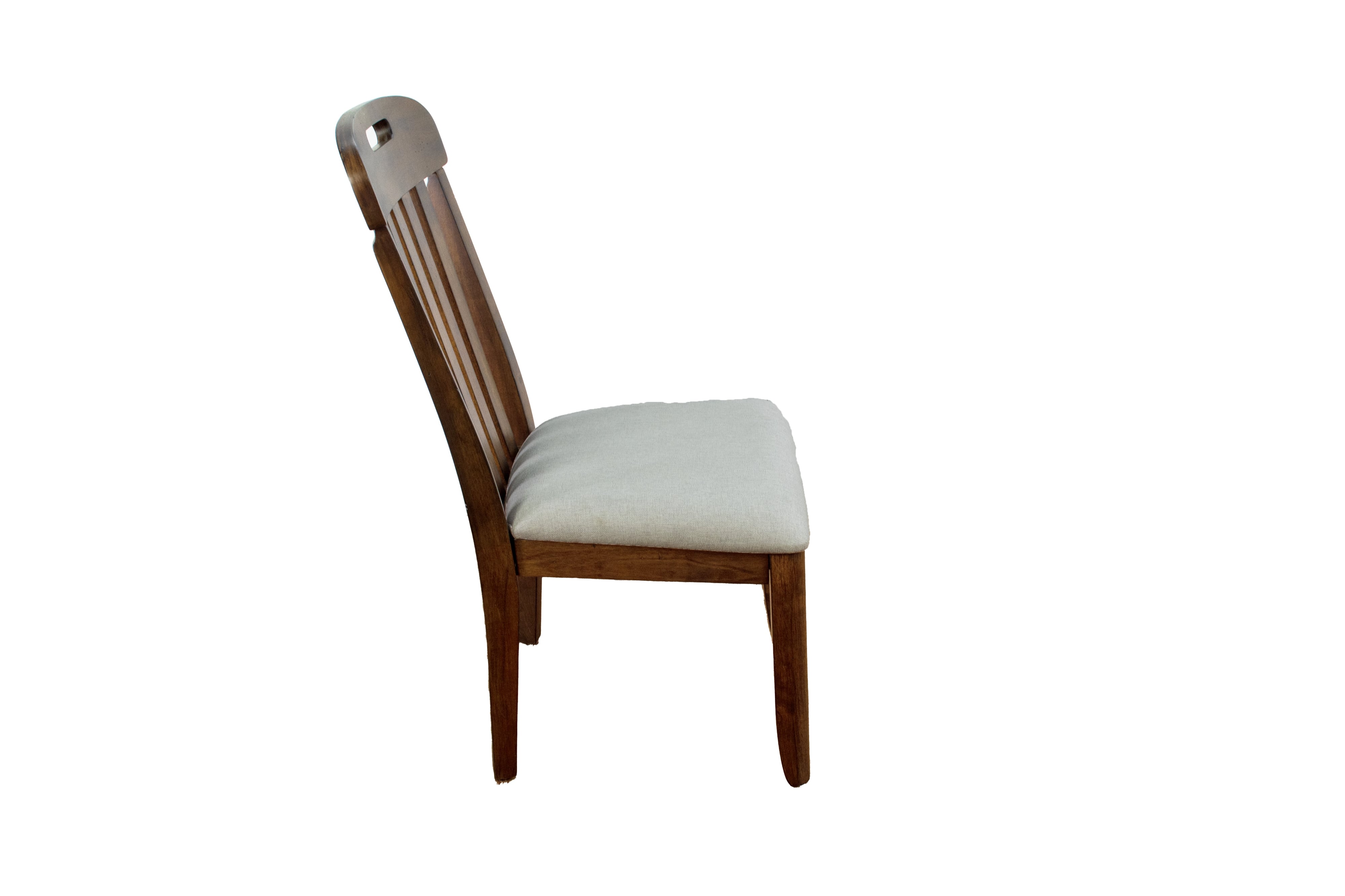 Upholstered Slat-Back Dining Chair