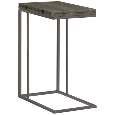 Pedro Expandable C-Shaped Sofa Side Table