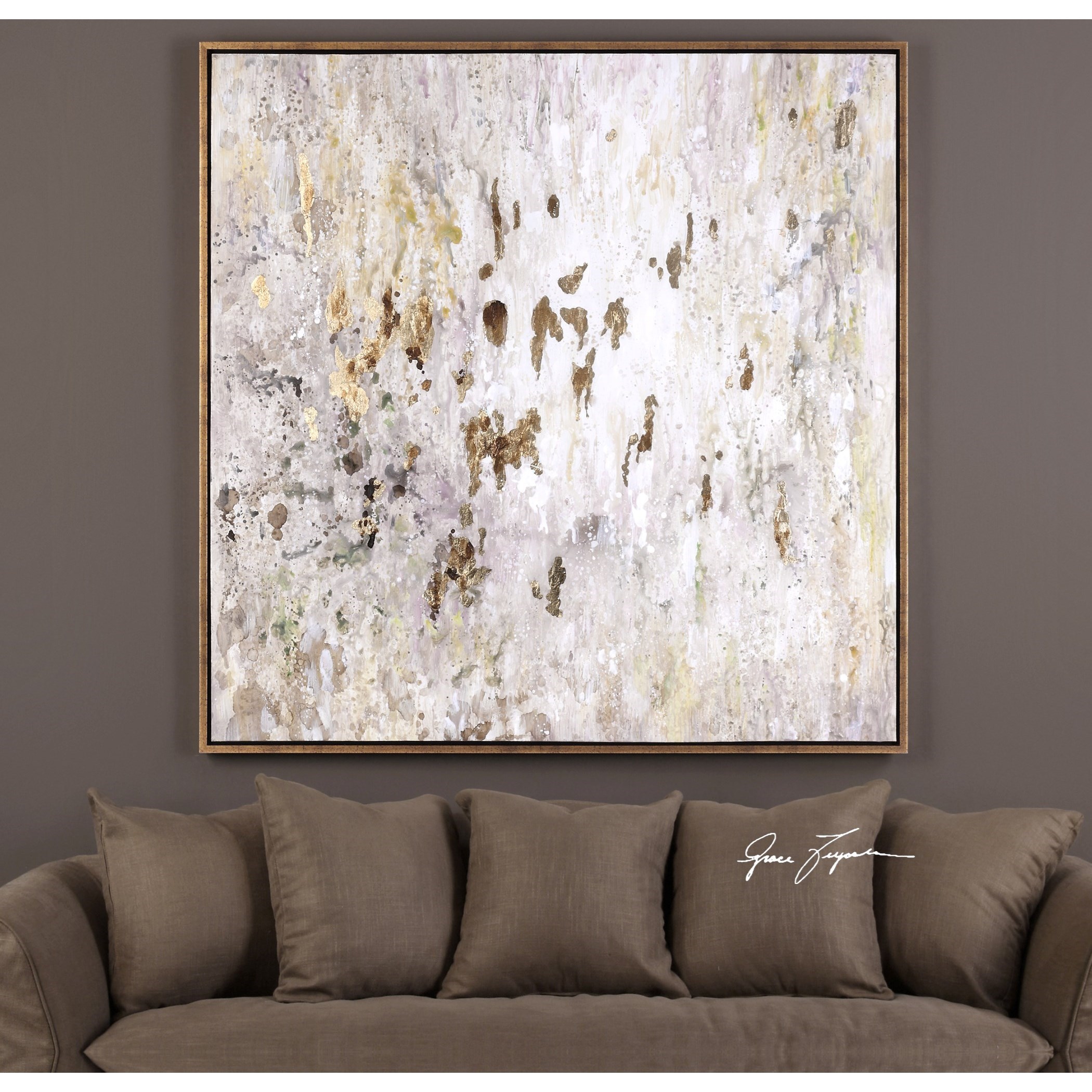 Uttermost Art Golden Raindrops