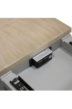 Chairside Tables with Power Center with Dual AC Outlets and USB Ports