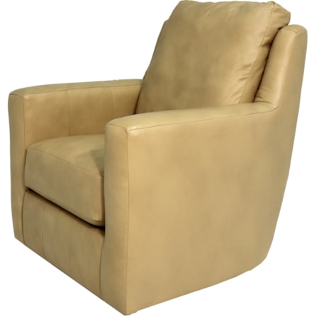 Contemporary Swivel Glider with Track Arms