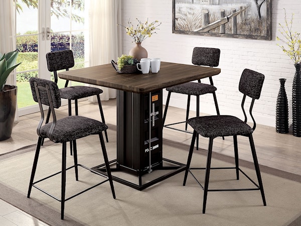 5-Piece Counter Height Table Set