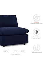 Modway Commix 8-Piece Vegan Leather Sectional Sofa