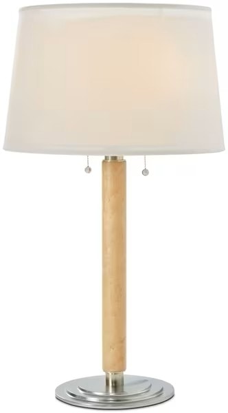 Contemporary Table Lamp with Maple Veneer