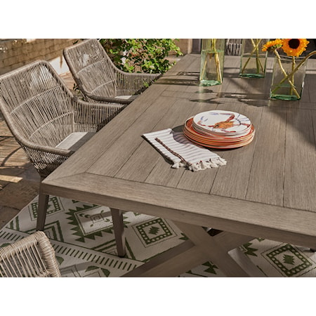 6-Piece Outdoor Dining Set with Bench