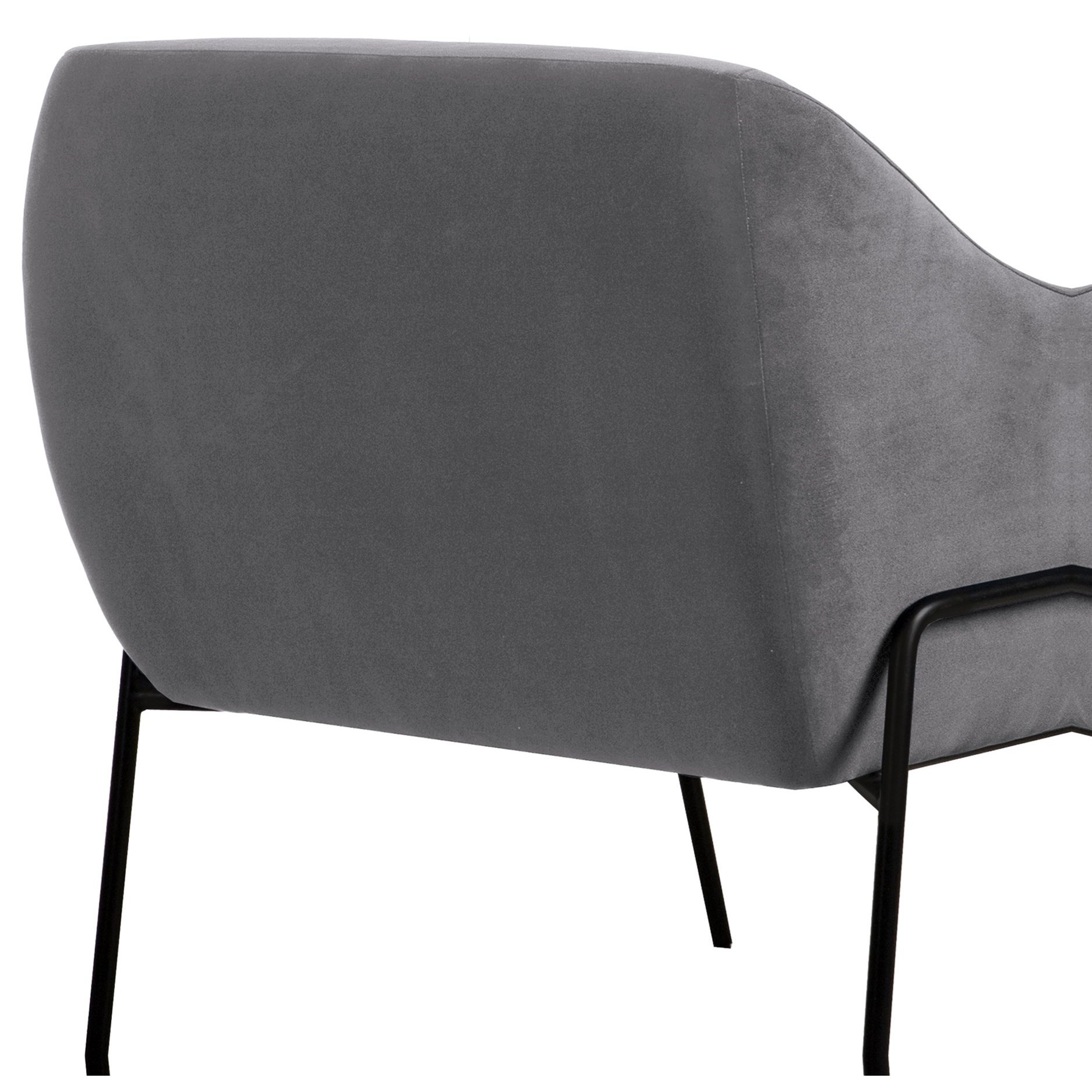 Armen Living Karen- Accent Chair with Throw Pillow