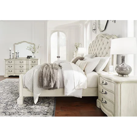 Traditional King Bedroom Set with Dresser, Chest, and Nightstand