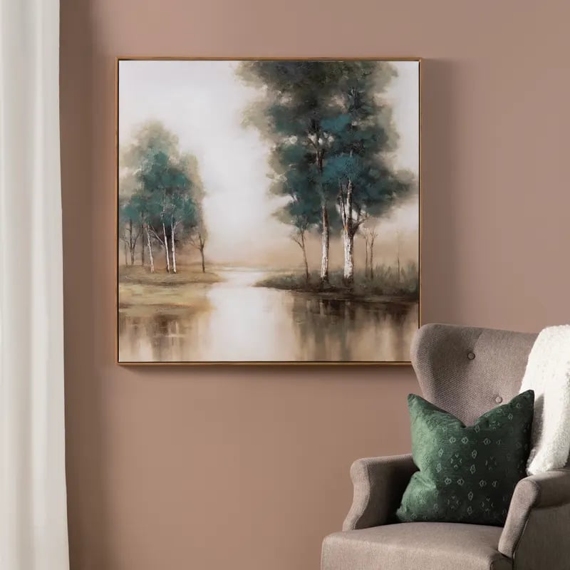 Turquoise Creek Canvas Painting