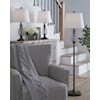 Signature Design by Ashley Brycestone Metal Floor Lamp with 2 Table Lamps