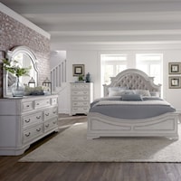 Relaxed Vintage 4-Piece King Bedroom Group