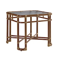 Coastal Outdoor Square End Table