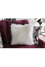 Furniture of America Jillian Transitional Sofa with Feather Blend Pillows