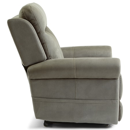 Flexsteel Yukon 2209-500 Recliner with Channel-Tufted Back Cushion, Furniture Superstore - Rochester, MN