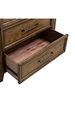 Cedar-lined bottom drawer