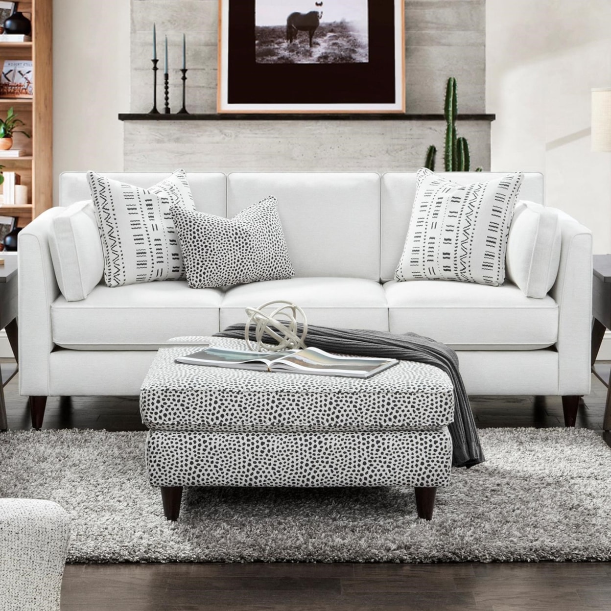 Fusion Furniture 17-00KP WINSTON SALT Sofa