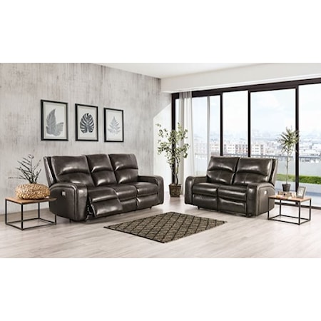 2-Piece Power Reclining Living Room Set