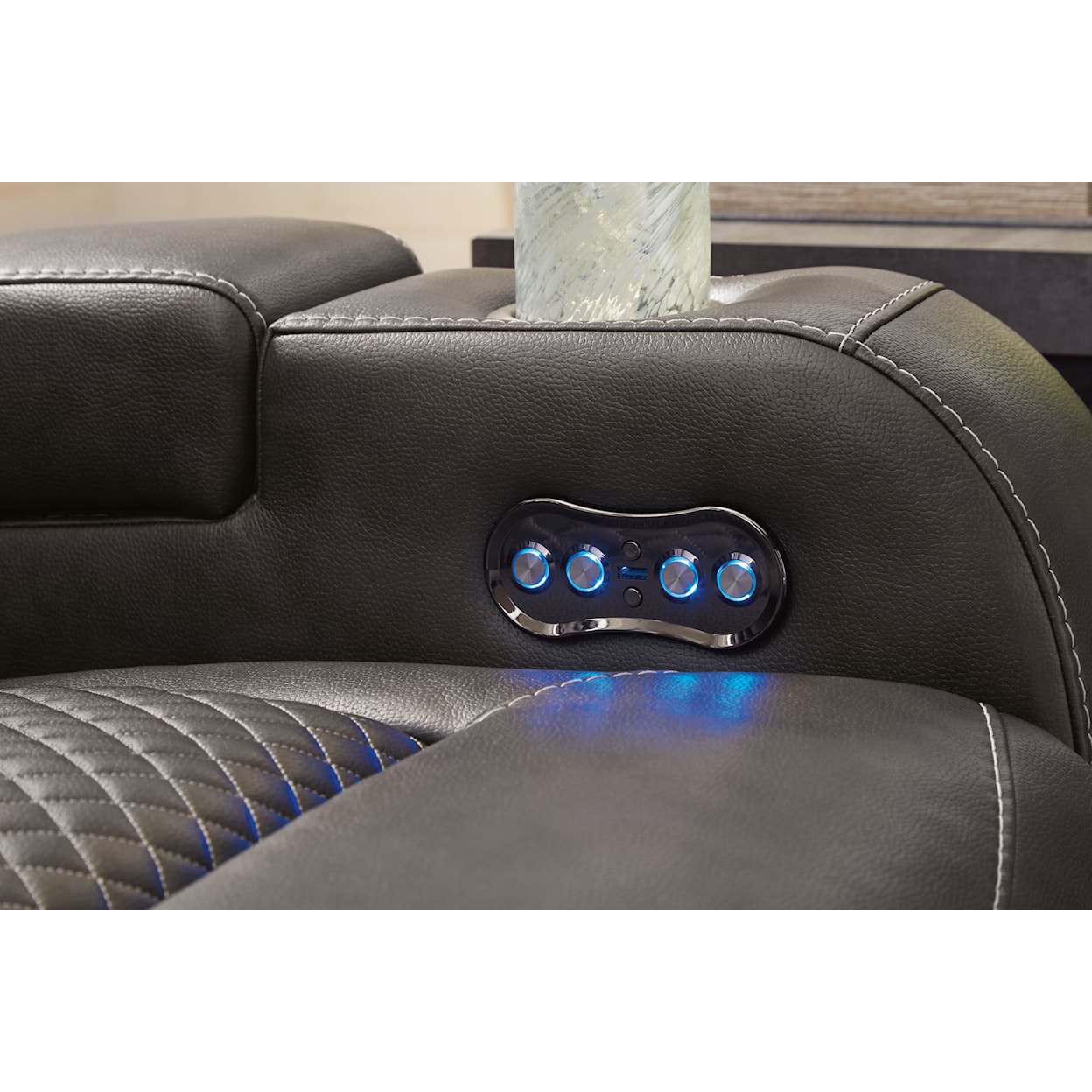 Signature Design by Ashley Fyne-Dyme Power Reclining Sofa