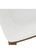 Jofran Ellington Transitional Cane Back Dining Chair with Upholstered Seat