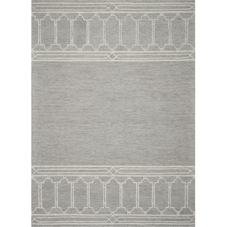 27" X 45" Grey Cassa Rug