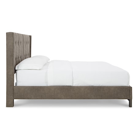 Queen Upholstered Panel Bed