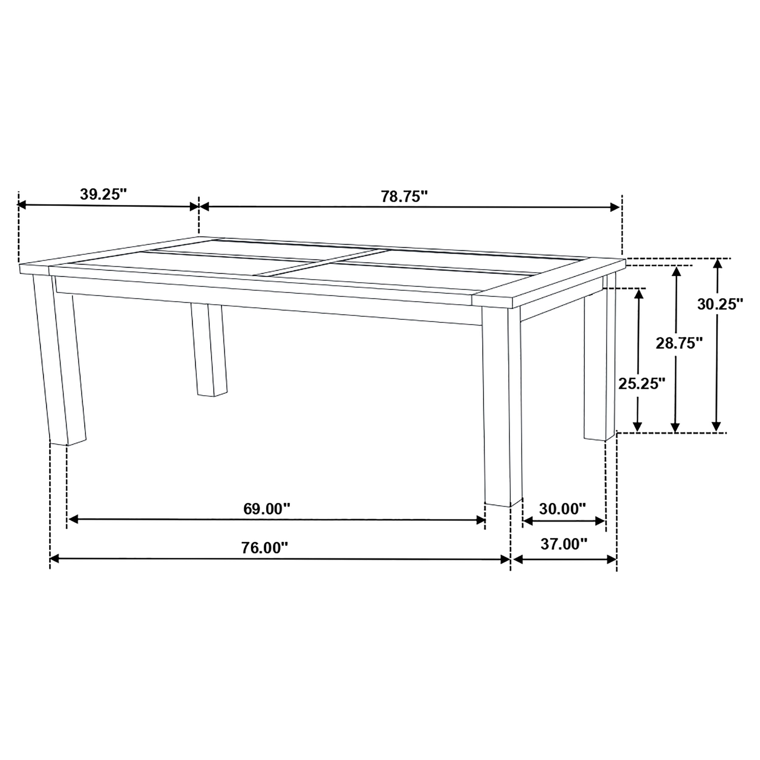 79-inch Dining Table