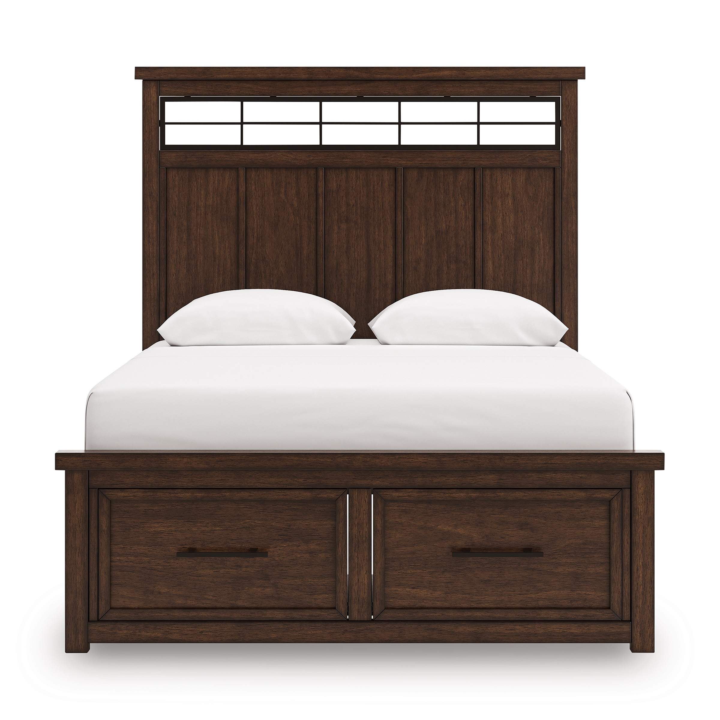 Queen Panel Storage Bed