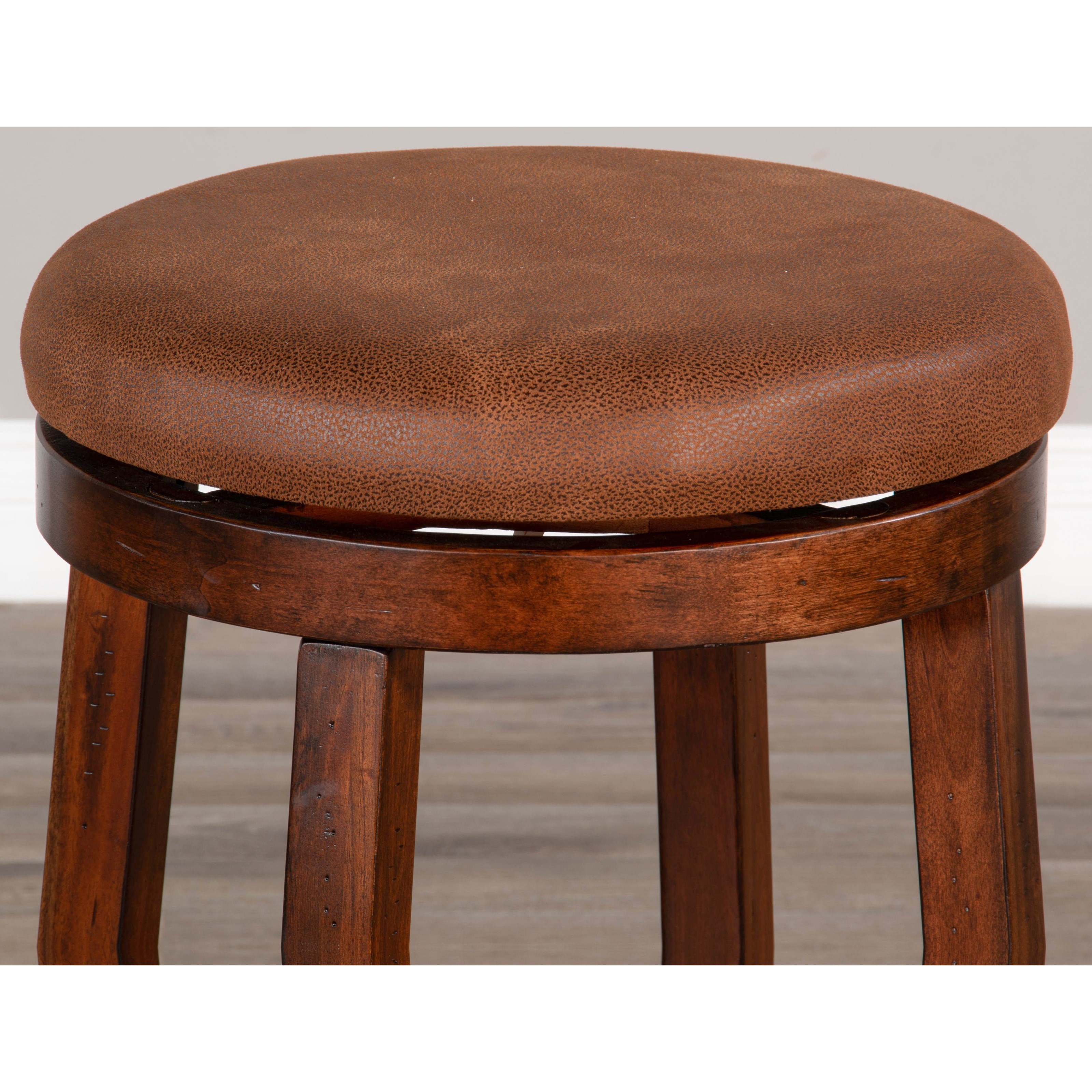 24"H Swivel Stool, Cushion Seat