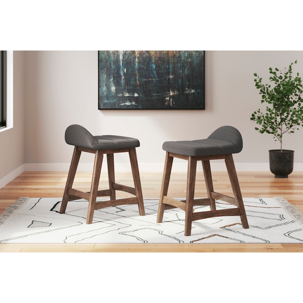 Signature Design by Ashley Lyncott Counter Height Bar Stool