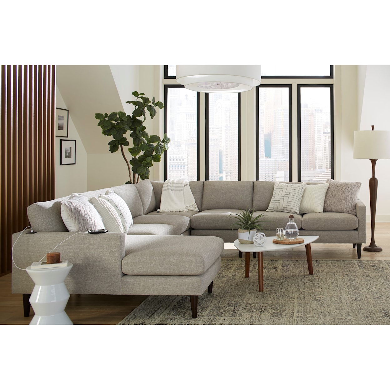 Best Home Furnishings Trafton 6-Seat Sectional Sofa w/ LAF Chaise