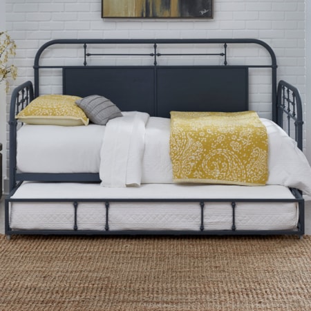 Twin Metal Daybed with Trundle