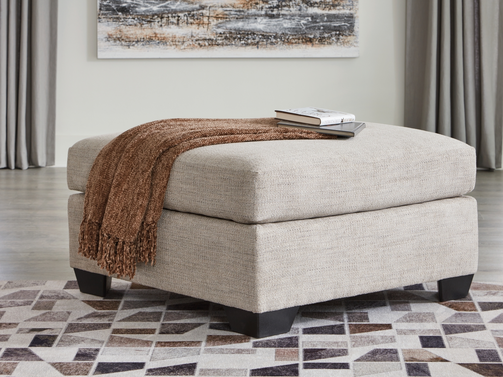 Oversized Accent Ottoman